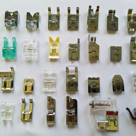 Kit calcador para Maquina de costura Vigorelli com 26 Calcadores Conjunto Sapatas Domesticos haste de brinde