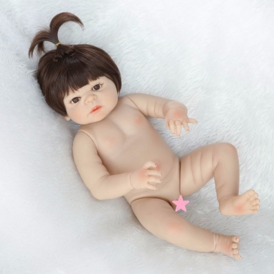 Bebe Reborn Realista Inteira De Silicone Pronta Entrega No Brasil 55cm