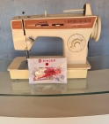 Maquina de Costura Singer 288 Rosa Nova de Mostruário Completa