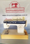 Maquina de Costura Singer 875 Azul Nova de Mostruário Completa