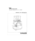 Manual de Instruções Singer Overlock 14U344B 354B em PDF
